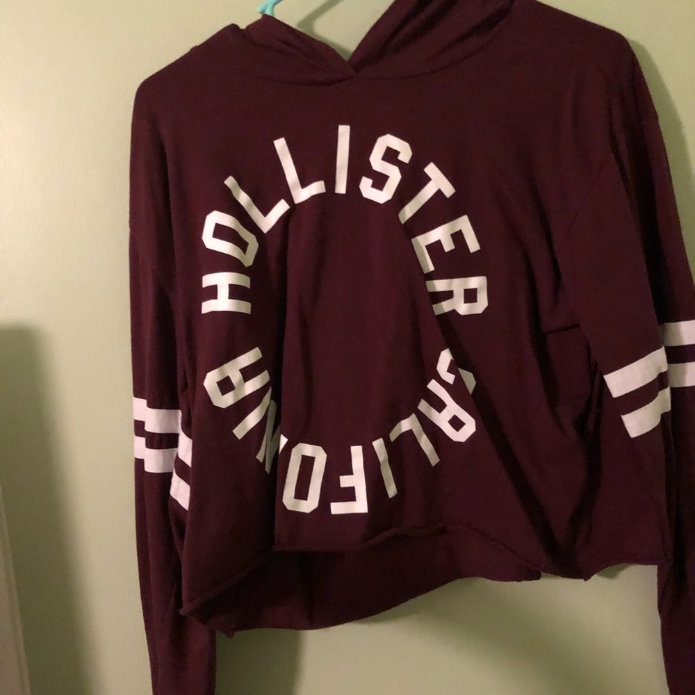 Hollister long sleeve crop